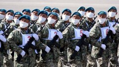 Казахстанские военнослужащие готовятся к параду Победы в Москве