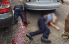 Видео с телами расстрелянных в Алматы полицейских появилось в сети