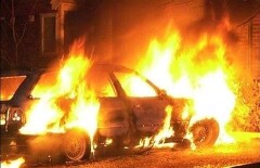 В Алматы сгорели пять автомобилей
