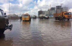 Строители дамбы затопили левобережье Астаны