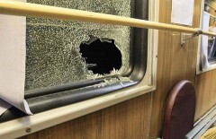 Вандалы выбили окна в пяти вагонах двигавшегося поезда в Жамбылской области 