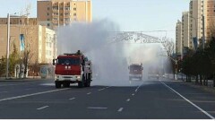 В Нур-Султане спасатели на пожарных автомобилях провели обработку улиц