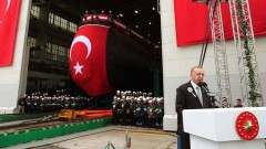 В Турции спустили на воду первую отечественную подлодку