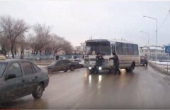 Полицейский из Кызылорды своим телом пытался остановить автобус