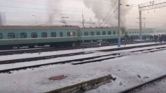 На вокзале Алматы-2 загорелся пассажирский вагон