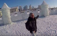 Немцы в Астане развлекались с застывающим в одну секунду кипятком