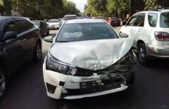 Mitsubishi Pajero перевернулся в Алматы