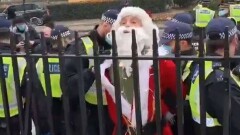 В Лондоне на акции протеста задержали более 60 человек и Санта-Клауса