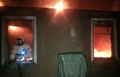 Человек заживо сгорел при пожаре в садовом обществе вблизи Алматы