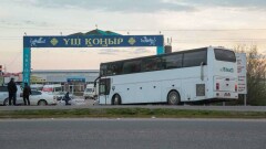 На месте блокпоста на трассе Ташкент – Алматы теперь дежурят полицейские