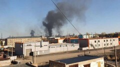 В Темиртау горела крыша котельного цеха ТЭЦ