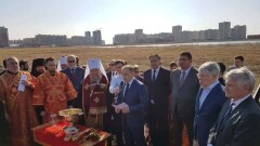 В Нур-Султане начали строительство православного храма. Проект займёт три года