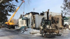 Прихожане сгоревшего храма в посёлке Тургень готовятся к пасхальной службе