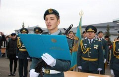 В Щучинске кадеты приняли военную присягу