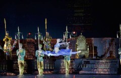 Балет под открытым небом показали в Астане