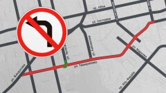 На улице Тимирязева в Алматы запретят все левые повороты