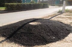 "Высокие" технологии ремонта дорог удивили водителей в Жамбылской области