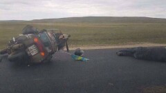Главный байкер Казахстана попал в аварию в Хакасии