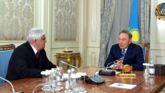 Нурсултан Назарбаев встретился с народным артистом Алибеком Днишевым