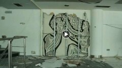 Утерянное сграффито восстановили в здании бывшего кинотеатра "Целинный" в Алматы