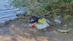 Аким Павлодарской области возмутился горами мусора на берегу, где сам наводил порядок