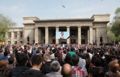Митинг памяти Батырхана Шукенова прошёл в Алматы