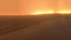 Появилось видео пожара, вызванного падением частей ракеты под Жезказганом
