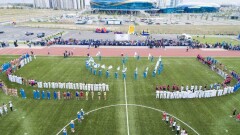 Легкоатлетический стадион открыли в Алатауском районе Алматы