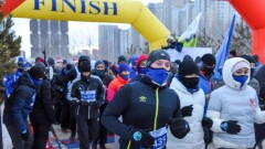 Марафон Astana Winter Marathon состоялся в трескучий мороз