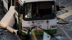 Столкновение трёх автобусов произошло в Караганде
