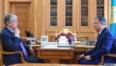 Касым-Жомарт Токаев принял в Акорде Жансеита Туймебаева
