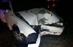 ДТП в Алматинской области: водитель автомашины Toyota Vista врезался в дерево