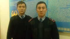 Алматинские полицейские спасли пенсионерку из горящего дома