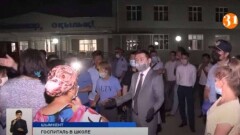 Жители Шымкента помешали открытию госпиталя в новой школе