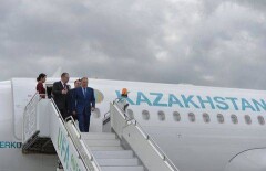 Нурсултан Назарбаев прибыл в Уфу для участия в саммитах БРИКС и ШОС