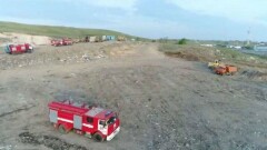Пожар на полигоне ТБО в Степногорске: из-за химических процессов мусор загорелся вновь