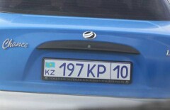 Полицейский патруль, управляющий всеми управлениями в РК, ездит по Костанаю