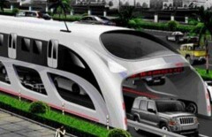В Китае презентовали автобус будущего: он не боится пробок и аварий