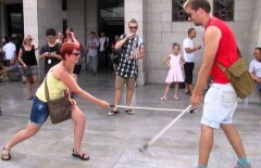 Самообороне при помощи селфи-палок учат жителей Рудного