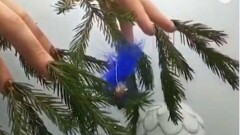 Маникюр с настоящими мандаринами и еловыми ветками в преддверии Нового года придумали в России