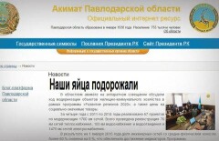 Наши яйца подорожали - акимат Павлодарской области