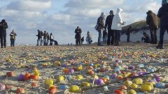 Шторм в Северном море принёс жителям острова в Германии неожиданные подарки