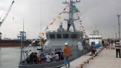 Флот Казахстана получил первый боевой корабль из стеклопластика