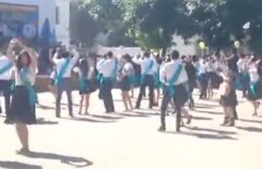 На линейке в Шымкенте прозвучала песня МС Сайлаубека