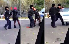 В полиции Астаны объяснили, зачем насильно пытались усадить женщину в машину 
