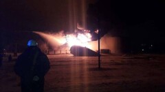 В Актюбинской области загорелся резервуар для нефтяных отходов 