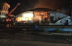 Аким ЮКО распорядился в кратчайшие сроки восстановить сгоревший рынок
