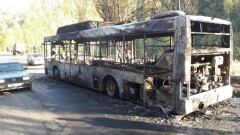 Автобус с пассажирами загорелся по дороге на Медеу в Алматы