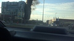 В Астане загорелась новостройка