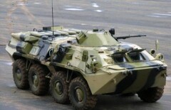 Очередное ДТП с участием БТР на трассе Астана - Караганда 